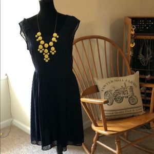 Navy sleeveless dress